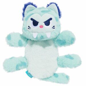 NWT Bark Box SLOBBERTOOTH TIGER Plush Dog Toy, Blue, Size M/L 20+ lbs. Dogs